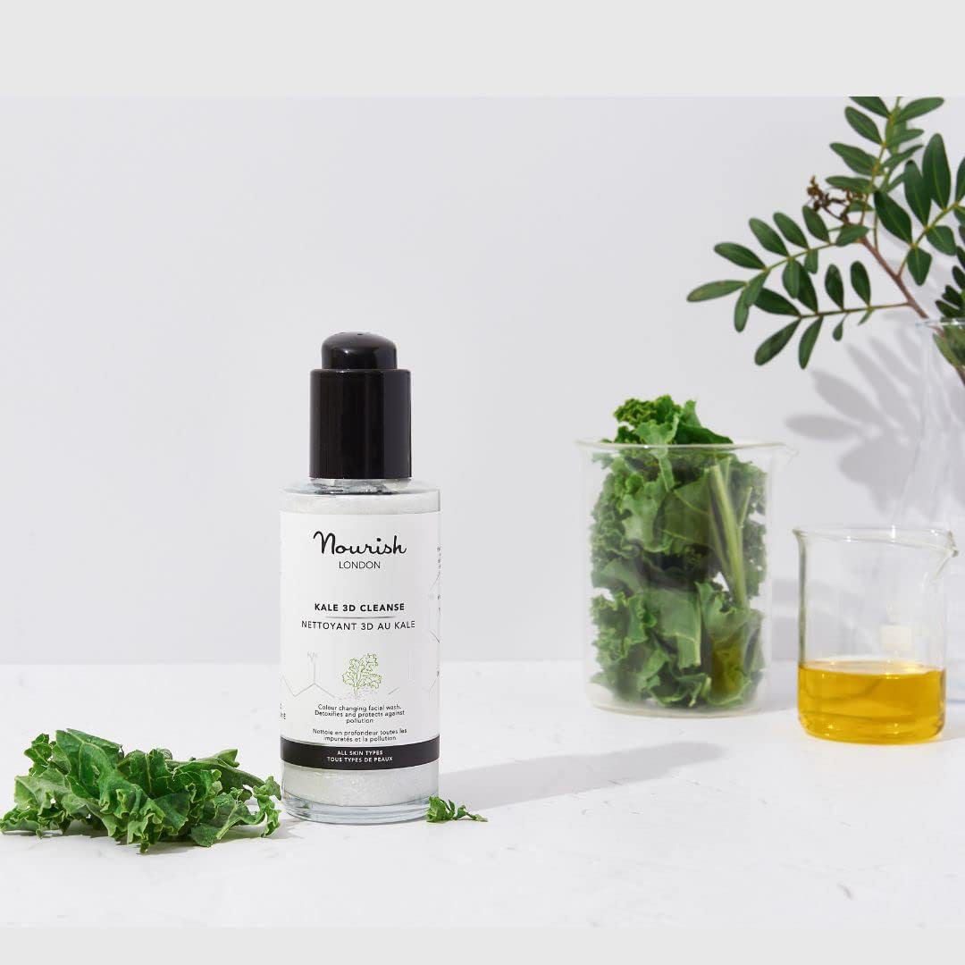 Nourish London Kale 3D Facial Cleanser 100ml | Colour Changing Cleanser | Kale & Griffonia Extracts | 100% Vegan | Cruelty-Free | Suitable for All Skin Types : Amazon.co.uk: Beauty