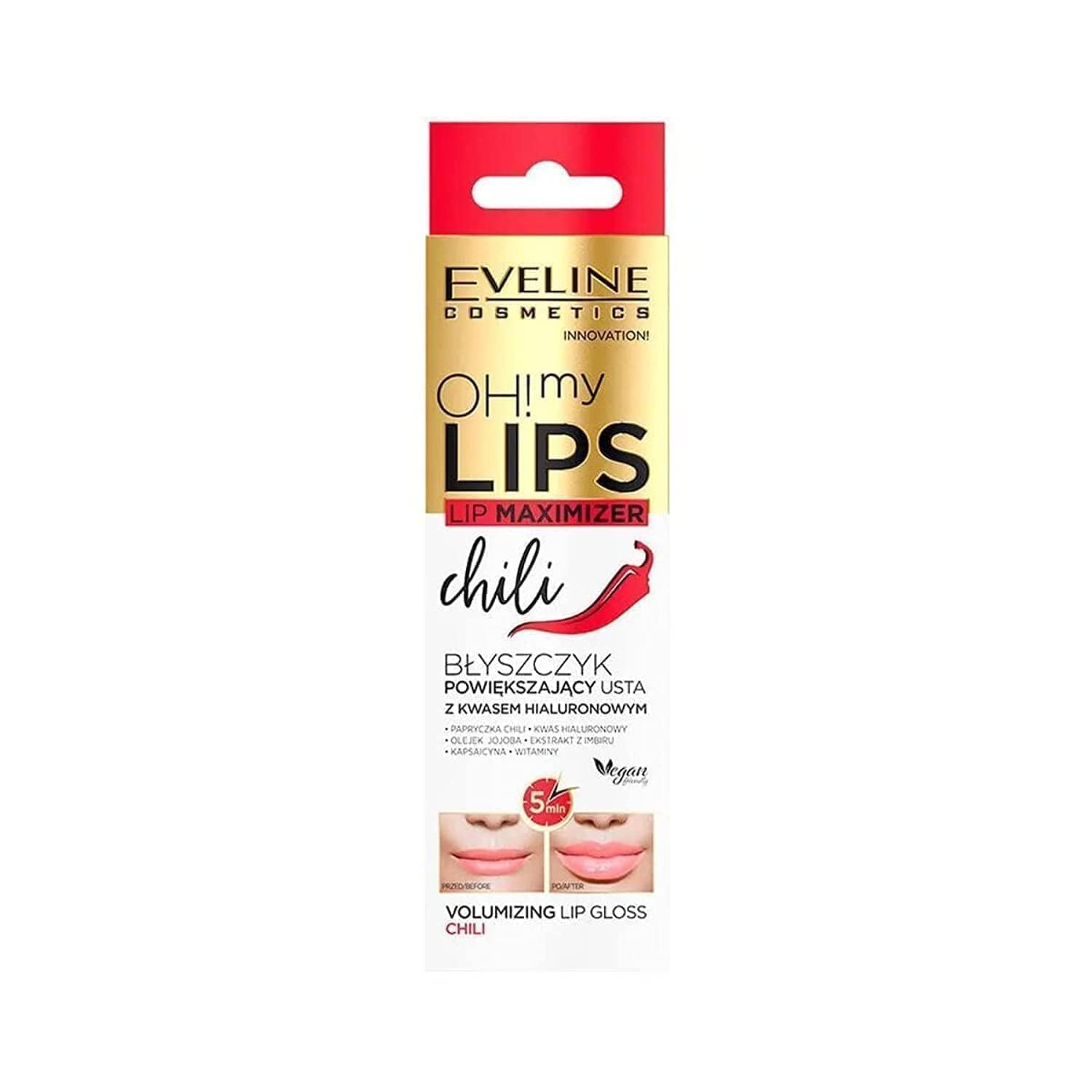 Eveline Cosmetics Oh My Lips Lip Maximiser Chilli 5ml : Beauty & Personal Care