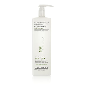 Giovanni Invigorating Conditioner Cooling Peppermint, Eucalyptus, Conditioning Rosemary, Tea Tree Triple Treat (Tea Tree Botanicals), 33.8