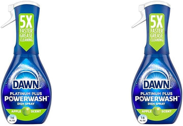 Dawn Platinum Powerwash Dish Spray, Dish Soap, Apple Scent, 16oz (Pack of 2)