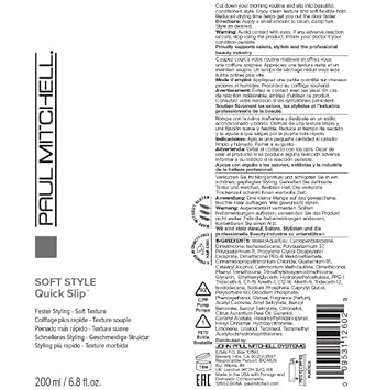 Paul Mitchell Quick Slip Styling Cream, Faster Styling + Soft Texture, For All Hair Types, 6.8 fl. oz. : Beauty & Personal Care