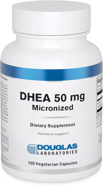 Douglas Laboratories Dhea 50 Mg Capsules - Micronized - Supports Hormone Balance, Immunity, Brain, Bone Health & Metabolism* - Non-Gmo - 100 Vegetarian Capsules