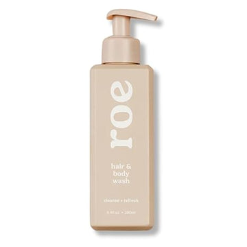 Roe Wellness- Toddler & Baby Body Wash & Shampoo Moisturizing Clean Ingredients | Suitable for Sensitive Skin, Fragrance-Free, Natural Vanilla Scent, Fresh Cleaning | 9.4 fl oz.