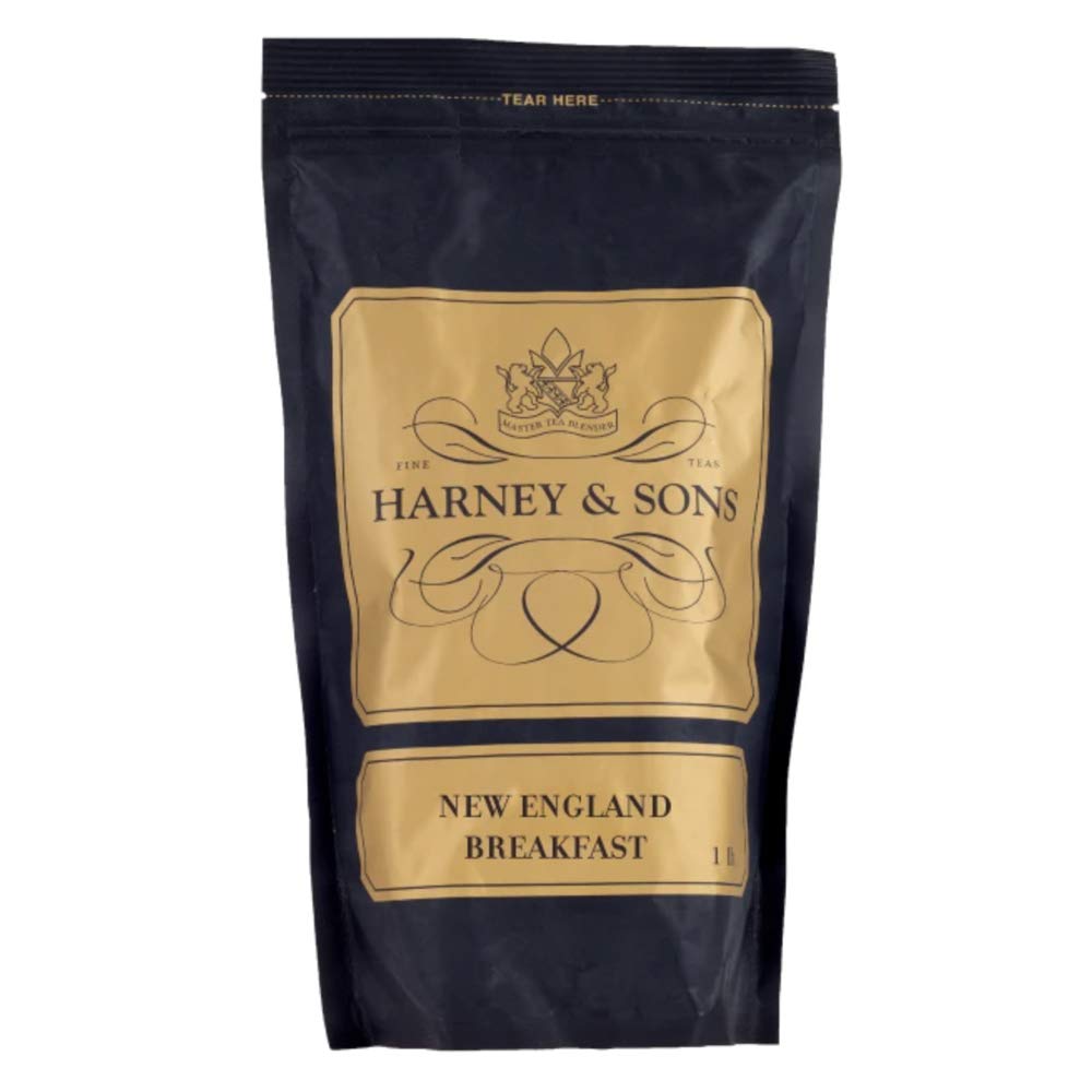 Harney & Sons New England Breakfast Tea, Black Tea Infused With Maple Flavor, 16 Oz