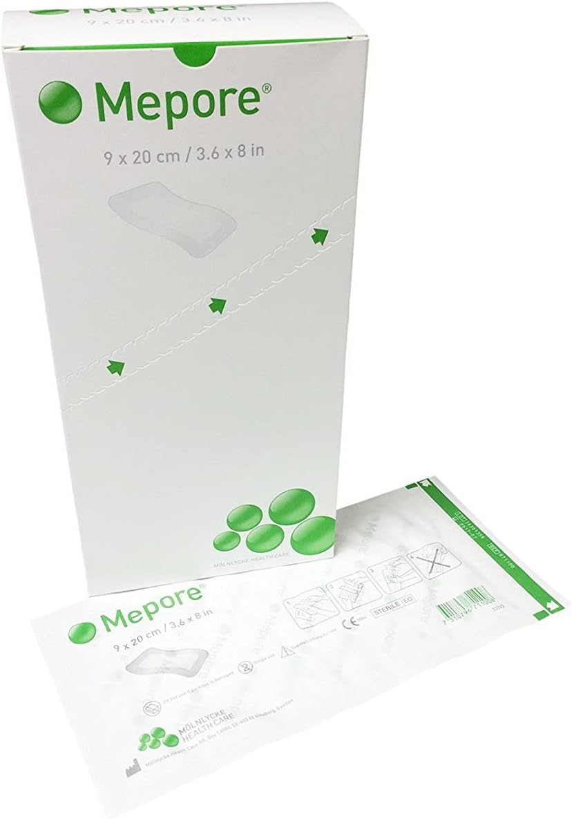 Mepore Sterile Absorbent Dressings 7Cm X 8Cm X10 Wounds Cuts Grazes 670700
