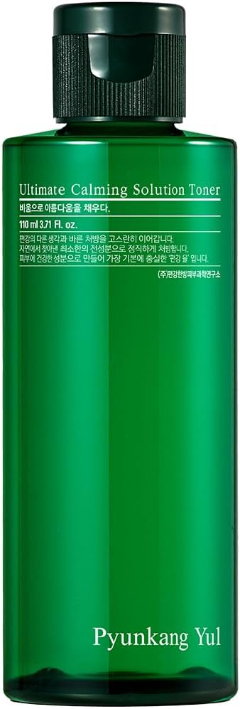 [Pky] Pyunkang Yul Ultimate Calming Solution Toner With Honeysuckle Flower, Ceramides, Hyaluronic Acid, Centella Asiatica, For Moisturized, Nourishing, Sensitive, Tired Facial Skin 3.71Fl.Oz