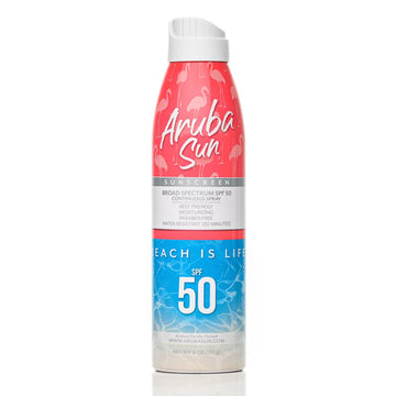 Spf 50 Sunscreen Spray | Aruba Reef Act Compliant No 67 Octinoxate & Oxybenzone Free | 6 Oz, Water-Resistant, Non-Greasy, Broad Spectrum Uva/Uvb Sunscreen