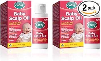 Colief - Baby Scalp Oil - 30ml - Soothing Moisturising Oil for Baby Scalp and Skin - Preventative of Itchy, Flaky, Dry, Damaged Skin and Cradle Cap. (Pack of 2)