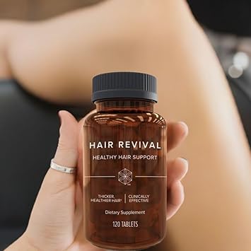 Isagenix Hair Revival - Natural Hair Growth & Thickening Supplement - Supports Healthy Scalp - Formula Contains Biotin, Amino Acid, Banana Flower Extract & More - 120 Tablets (60 Servings) : Beauty & Personal Care
