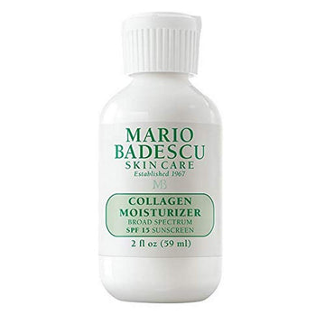 Mario Badescu Collagen Face Moisturizer For Women And Men With Spf 15 For Combination & Sensitive Skin, Daytime Moisturizer Face Cream With Collagen & Cottonseed Oil, 2 Fl Oz