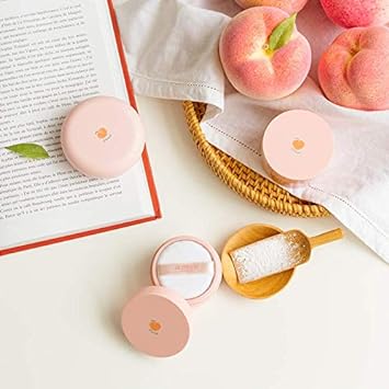 SKINFOOD Peach Cotton Multi Finish Powder 15g - Peach Extract & Calamin Powder Contained Sebum Control Silky Powder for Oily Skin, Sweet Peach Scent with Baby Skin : Beauty & Personal Care