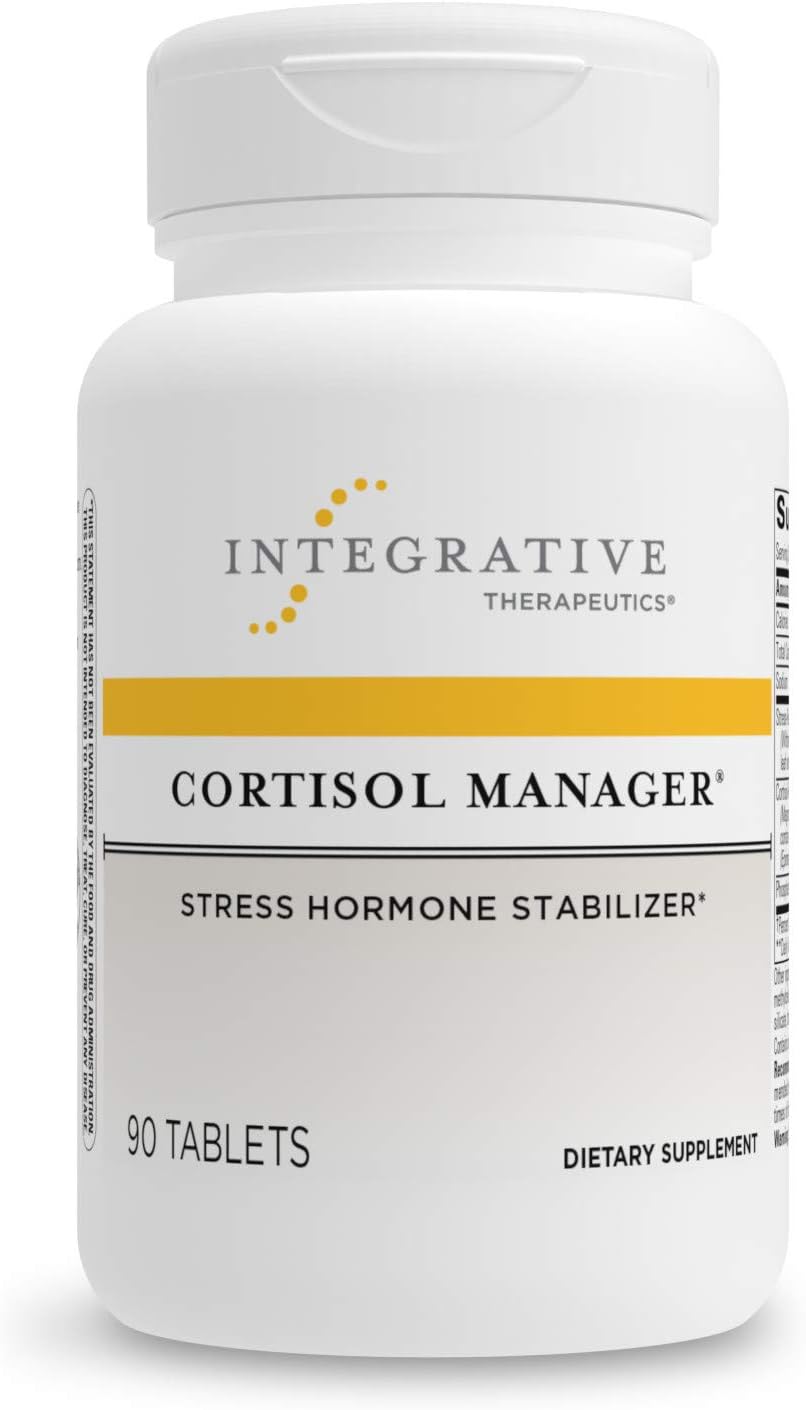 Integrative Therapeutics - Cortisol Manager - Supplement With Ashwagandha And L-Theanine - Supports Relaxation & Calm To Support Restful Sleep* - 90 Tablets