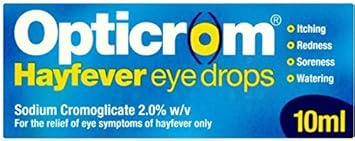 Opticrom Hayfever Eye Drops 10Ml By Opticrom