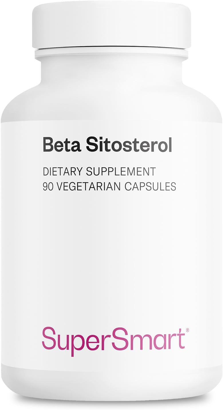 Supersmart - Beta-Sitosterol 180 Mg Per Day (Vegapure ®) - Prostate & Urinary Health - Reduce Need To Urinate Frequently | Non-Gmo & Gluten Free - 90 Vegetarian Capsules
