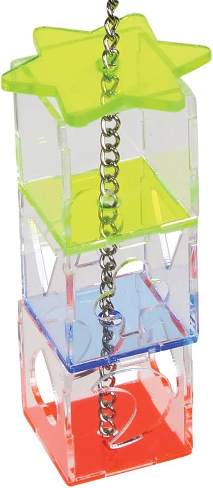 Northern Parrots Brilliant Boxes Foraging Parrot Toy – 18cm x 5cm :Pet Supplies