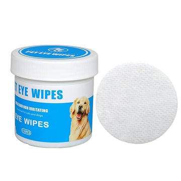 Dog&Cat Eye Wipes - Gentle Tear Stain Remover Wipes for Dogs& Cats - Unscented Pet Eye Cleaning Wipes, Remove Dried Mucus, Discharge, & Tear Stains -130 Count