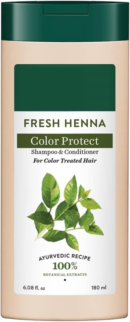 Bio Henna Leaf Fresh Texture Shampoo & Conditioner | Enhances Hair Texture & Adds Natural Volume | Strengthens & Conditions | 100% Botanical Extracts | Suitable For All Hair Types | 180Ml