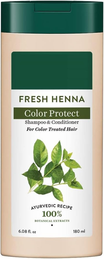 Bio Henna Leaf Fresh Texture Shampoo & Conditioner | Enhances Hair Texture & Adds Natural Volume | Strengthens & Conditions | 100% Botanical Extracts | Suitable For All Hair Types | 180Ml