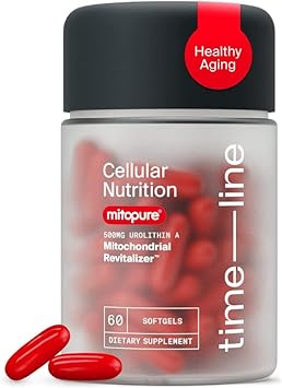 Mitopure Urolithin A Supplement - First Clinically Tested Highly Pure Urolithin A - Healthy Aging - Energy Supplements Alternative to NMN, NAD, CoQ10, Resveratrol, PQQ - 60 Capsules