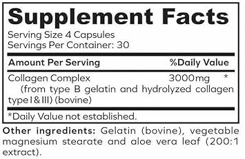 Collasyn Advanced Collagen Peptides Capsules, 120 Count