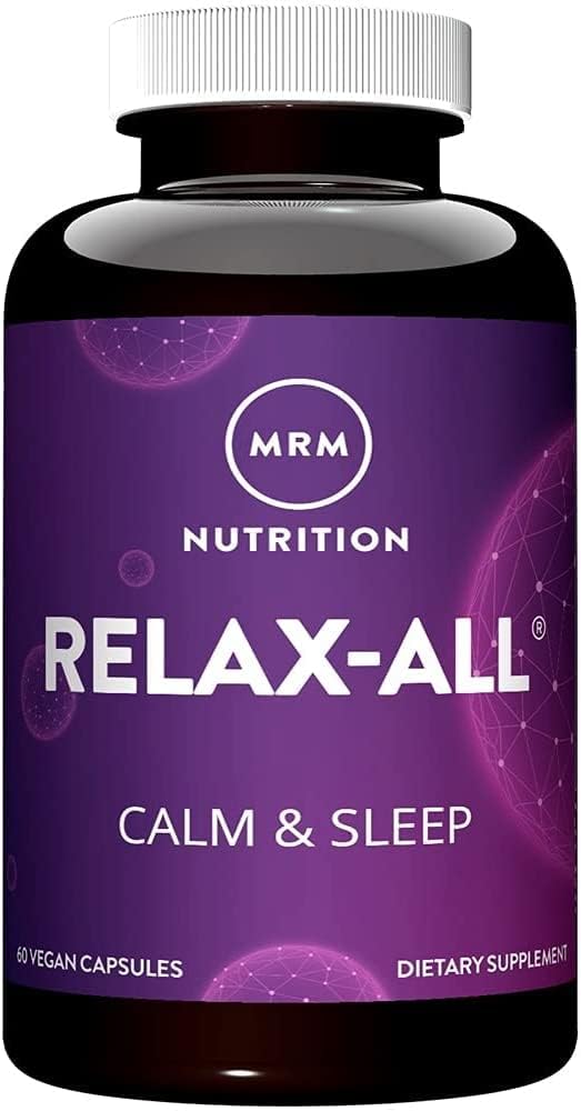 MRM Nutrition Relax-All? | Dietary Supplement for Better Sleep | with GABA, L-Theanine & Ashwagandha | Drug-Free, Non-Habit Forming | Non-GMO | Vegan + Gluten Free | 15 Servings