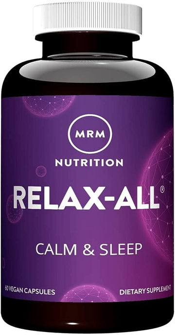 Mrm Nutrition Relax-All® | Dietary Supplement For Better Sleep | With Gaba, L-Theanine & Ashwagandha | Drug-Free, Non-Habit Forming | Non-Gmo | Vegan + Gluten Free | 15 Servings