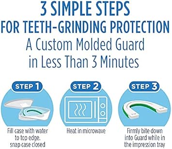 Oral-B Nighttime Dental Guard, Less Than 3-Minutes For Custom Teeth Grinding Protection With Scope Mint Flavor