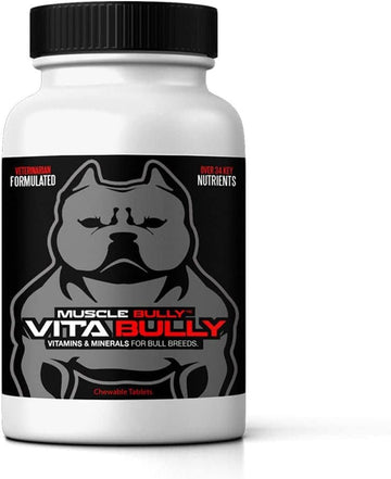 Vita Bully Vitamins for Bully Breeds: Pit Bulls, American Bullies, Exotic Bullies, Bulldogs, Pocket Bullies, Made in The USA (60 Vitamins)