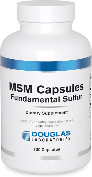 Douglas Laboratories Msm Capsules (Fundamental Sulfur) | Supports Joint, Connective Tissue, Hair, Skin, And Liver Health | 100 Capsules