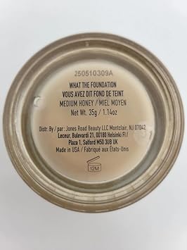 Jones Road What The Foundation - Medium Honey + Complimentary Premium Korean Blueberry Sheet Masque