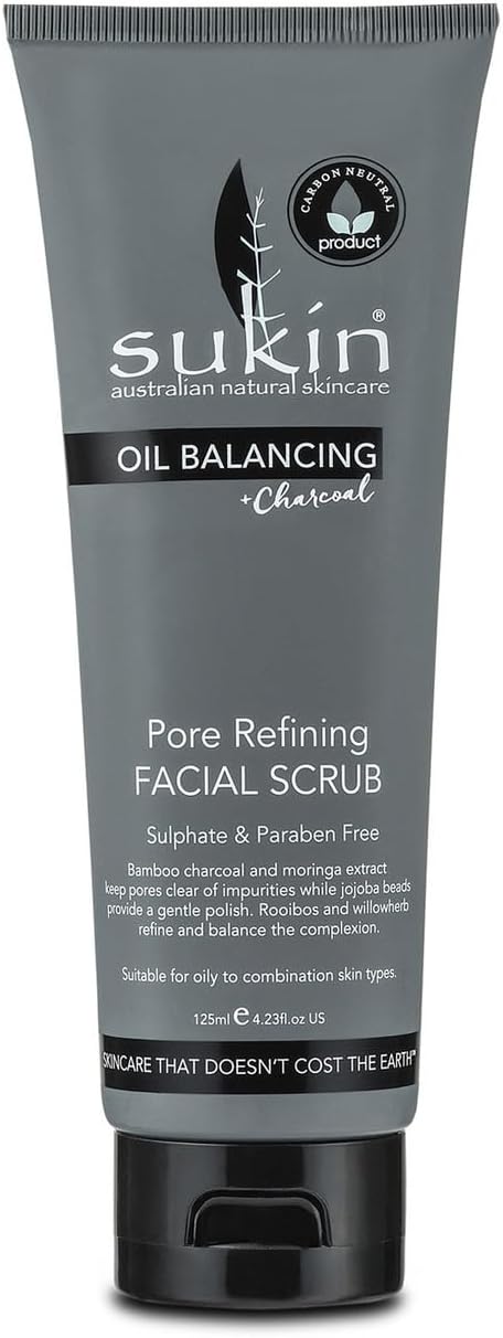 Sukin Oil Balancing Pore Refining Facial Scrub 125ml : Amazon.co.uk: Beauty