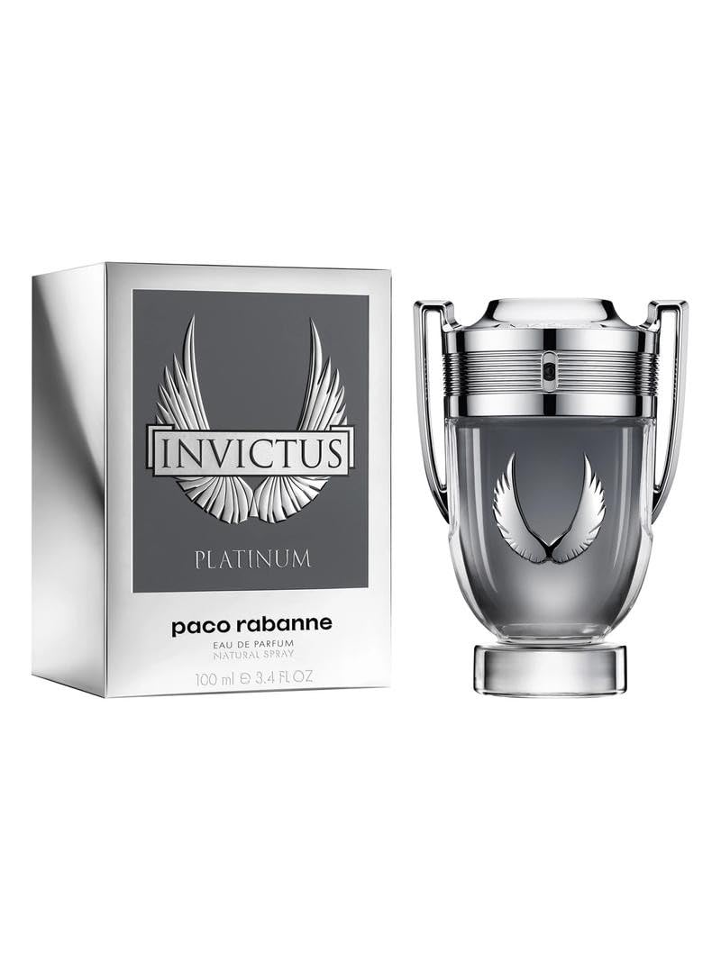 Invictus Platinum By Paco Rabanne For Men 1.7 Oz Eau De Parfum Spray : Beauty & Personal Care