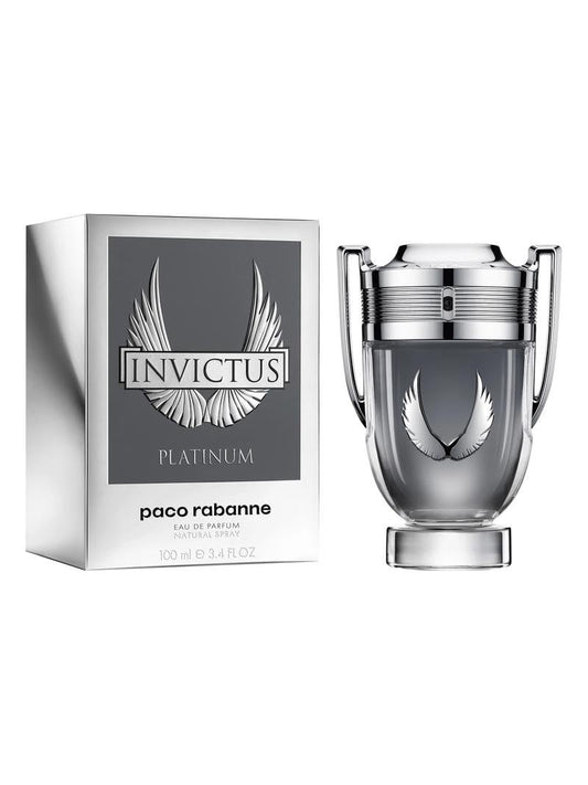 Invictus Platinum By Paco Rabanne For Men 3.4 Oz Eau De Parfum Spray
