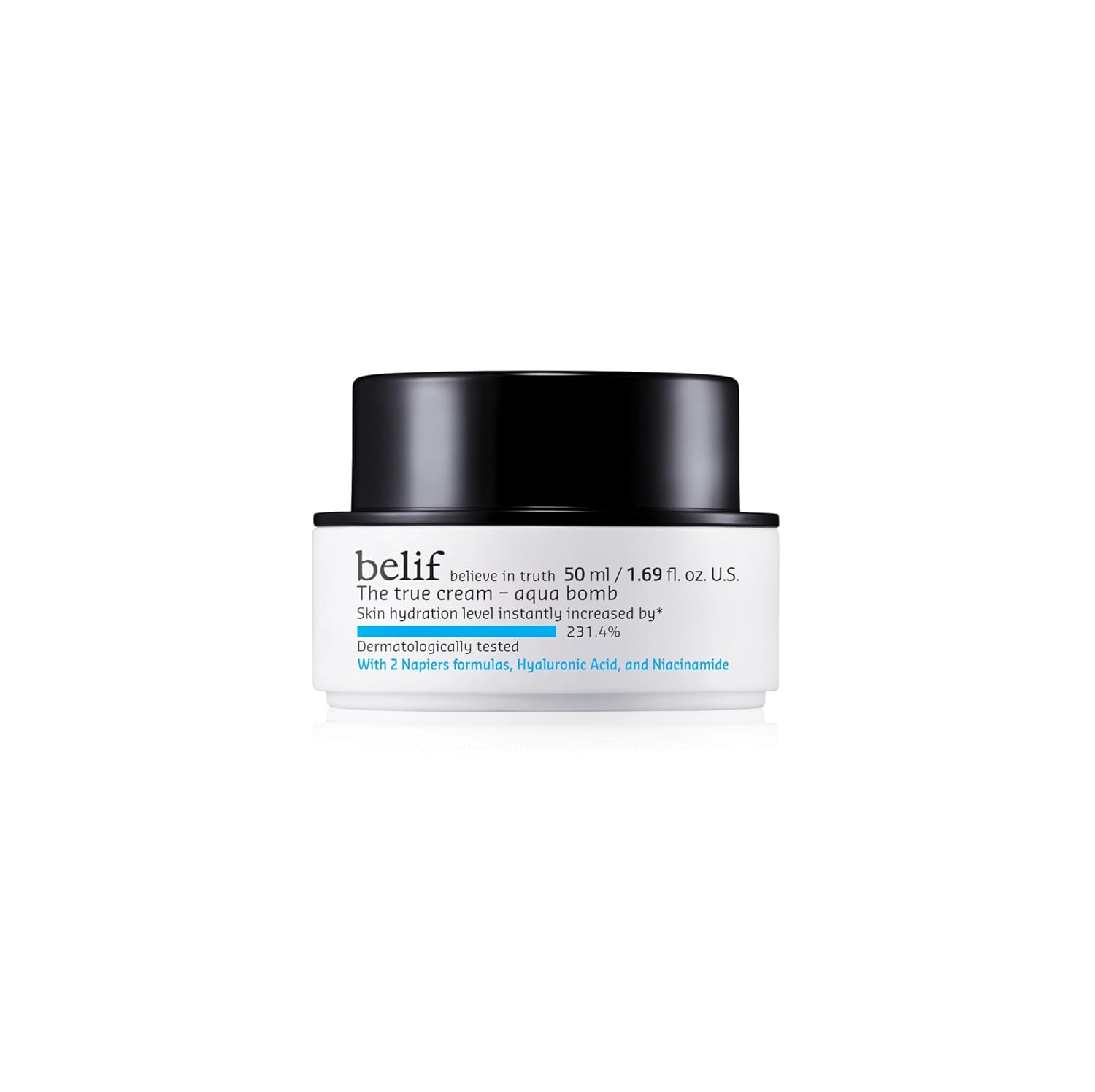 Belif The True Cream Aqua Bomb | New & Improved | Hydration In 10 Seconds | Hyaluronic Acid, Niacinamide | Lightweight Hydrating Daily Moisturizer Face