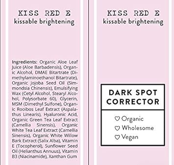Kiss Red E Dark Spot Remover Corrector Cream For Face And Body. Men And Women Made In Usa Hyaluronic-Acid, Green Tea Extract 1 Oz : Beauty & Personal Care
