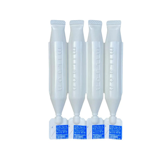 Milbon Smooth No. 4 Weekly Booster - For Fine Hair 4 X 0.3 Fl. Oz. 1 Kit : Beauty & Personal Care