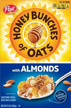 Post, Honey Bunches Of Oats With Almonds, 14.5 oz