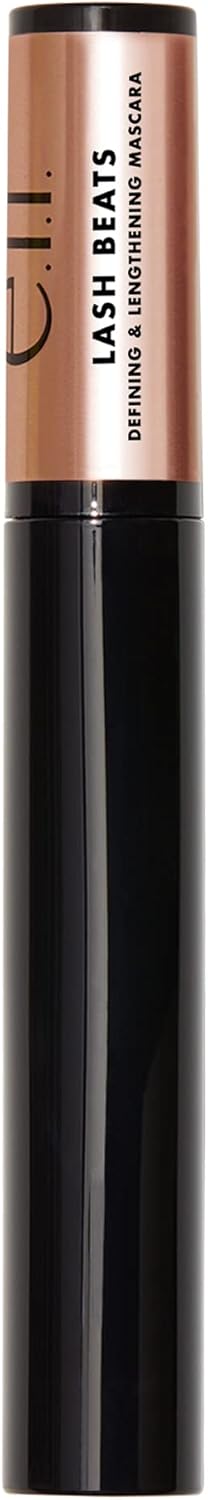 E.L.F. Lash Beats Mascara, Lengthening Formula For Mega Long Lashes, Creates Natural-Looking Long & Defined Lashes, Pitch Black, 1.1 Oz (10Ml)