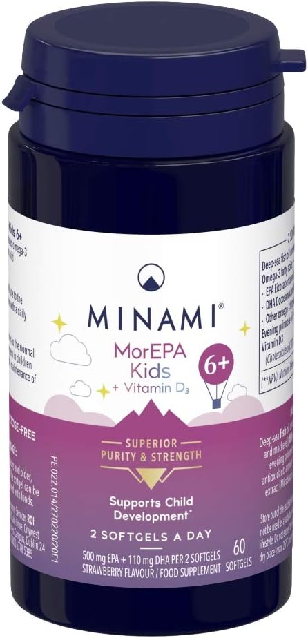 Minami Morepa Mini 6+ Omega-3 Epa 60 Softgels, 120 G