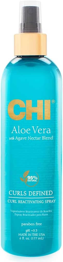 Chi Aloe Vera Curl Reactivating Hair Spray, 177 Ml White