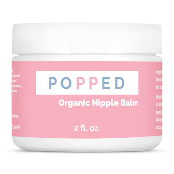 Organic Nipple Butter | Made in the USA | Moisturizing Nipple Cream for Sore, Dry, and Cracked Nipples | Postpartum Essential Balm for Breastfeeding, Nursing (2 fl oz)