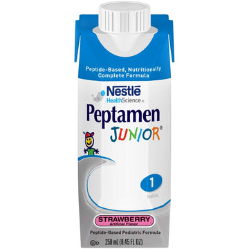 Peptamen Junior Supplement, Strawberry, 8.45 Fluid Ounce, Pack Of 24