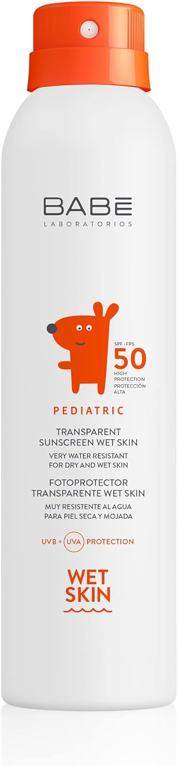 Babe Pediatric Transparent Sunscreen Wet Skin Spf50 200 Ml