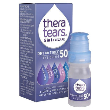 Thera Tears 5 In 1 Dry Or Tired 50+ Eye Drops 10Ml