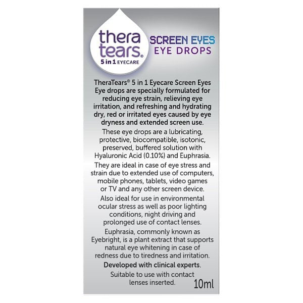 Thera Tears 5 In 1 Screen Eyes Eye Drops 10Ml