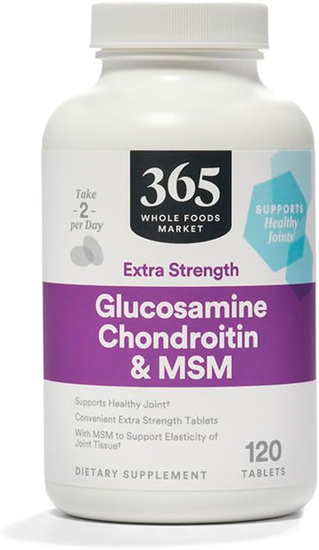 365 By Whole Foods Market, Glucosamine Chondroitin X Strength Msm, 120 Tablets