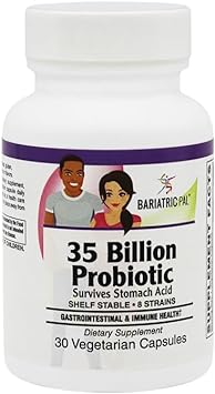 BariatricPal Prebiotic & Probiotic 35 Billion CFU Gastrointestinal & Immune Health Capsules (30 Count)
