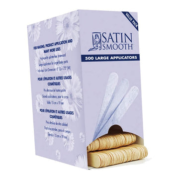 Satin Smooth Hair Waxing Large Applicators, 500 Count