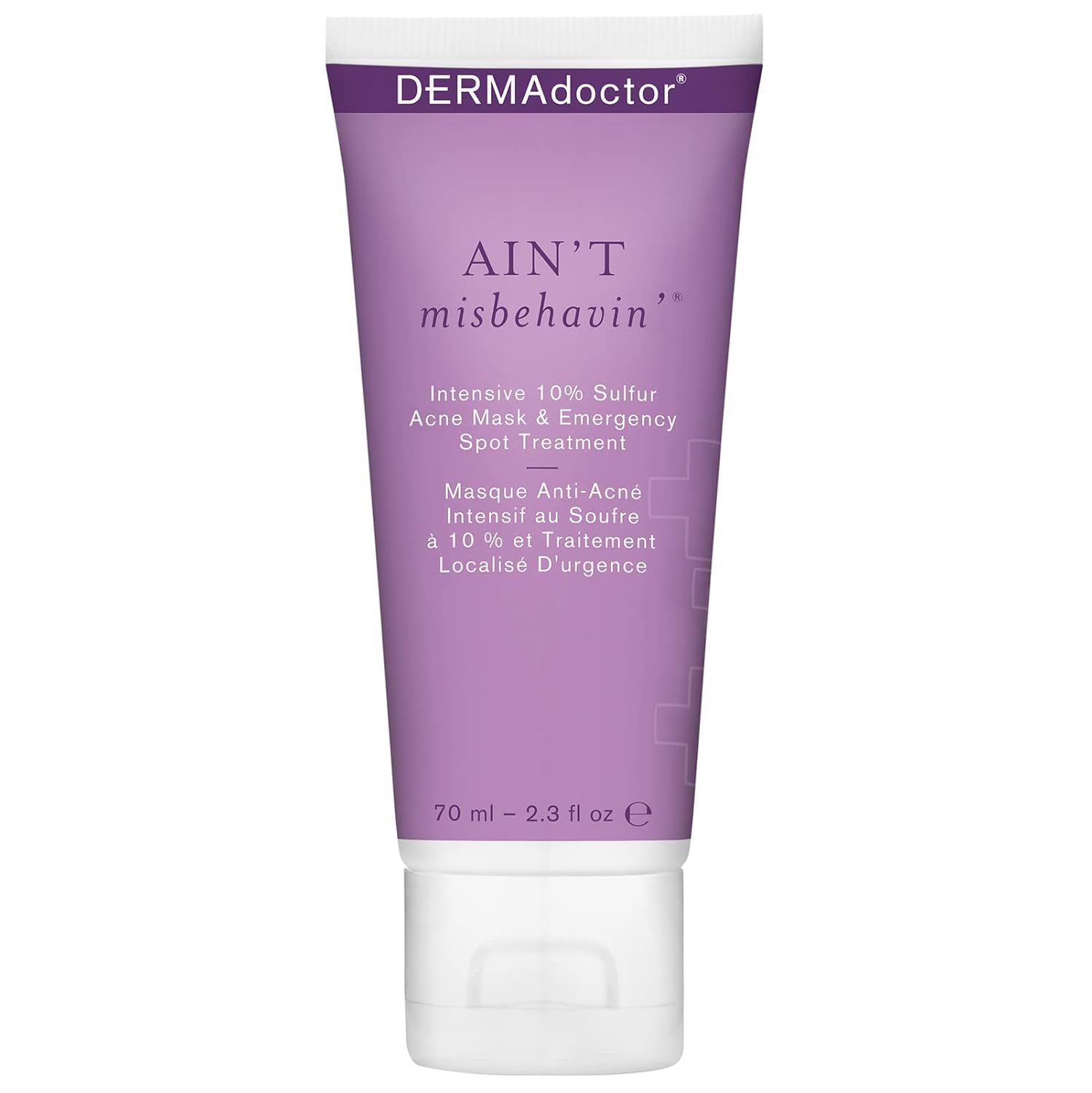 Dermadoctor Ain'T Misbehavin' Intensive 10% Sulfur Acne Mask & Emergency Spot Treatment, 2.3 Fl Oz