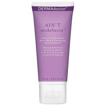 Dermadoctor Ain'T Misbehavin' Intensive 10% Sulfur Acne Mask & Emergency Spot Treatment, 2.3 Fl Oz